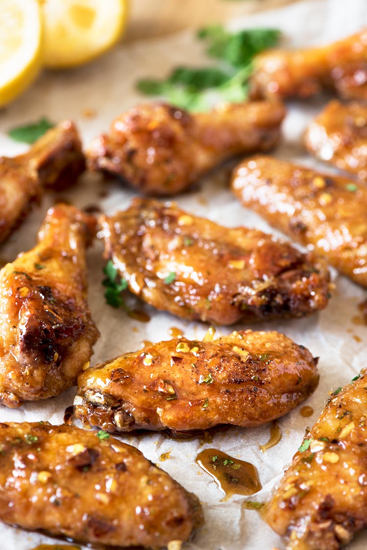 Crispy chicken wings coated in a sticky, sweet, spicy & tangy sauce. Full of tropical Asian fusion flavor with each bite. A sure crowd-pleaser.