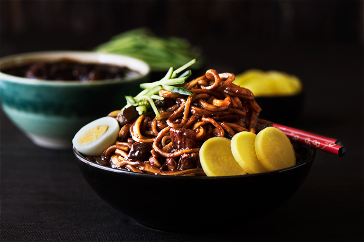 Korean Black Bean Noodles | Curious Nut