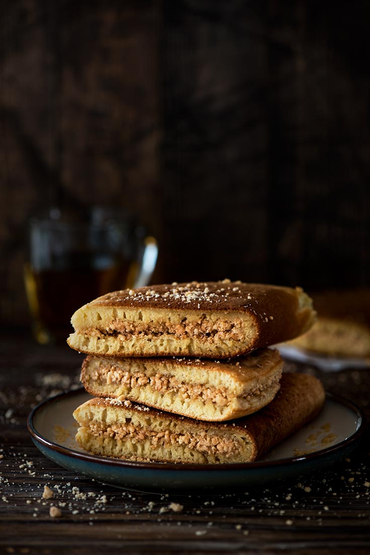 Apam Balik is a soft & fluffy sweet Malaysian peanut turnover pancake stuffed with a sugary, buttery peanut filling.