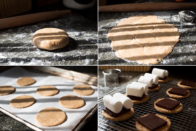 Ooey gooey marshmallow and rich dark chocolate sandwiched between two crisp, light and tender digestive biscuits.