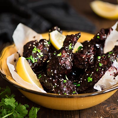 Blueberry Chipotle BBQ Wings