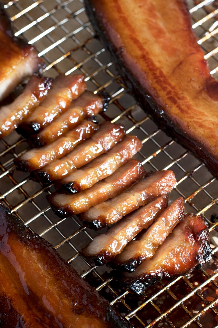 Sticky, tender & moist Chinese BBQ Pork that has been marinated in a sweet & savory concoction. Super simple to make at home and so delicious.