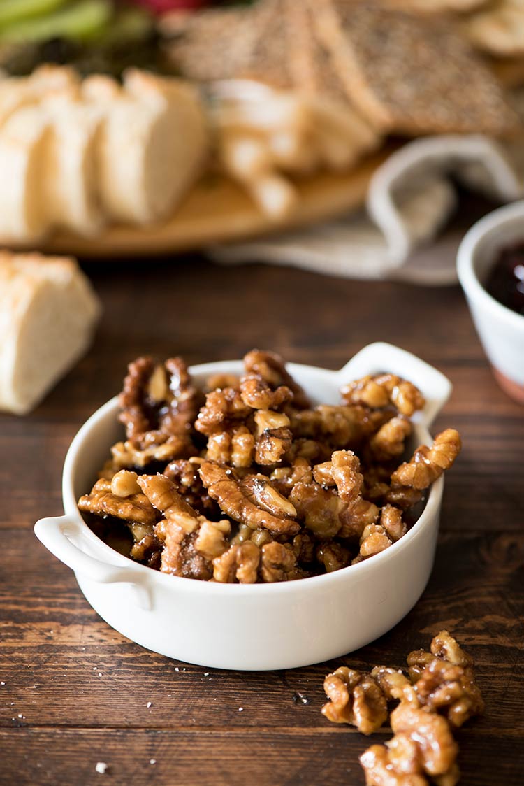 Maple Candied Walnuts & A Spring Inspired Cheese Board