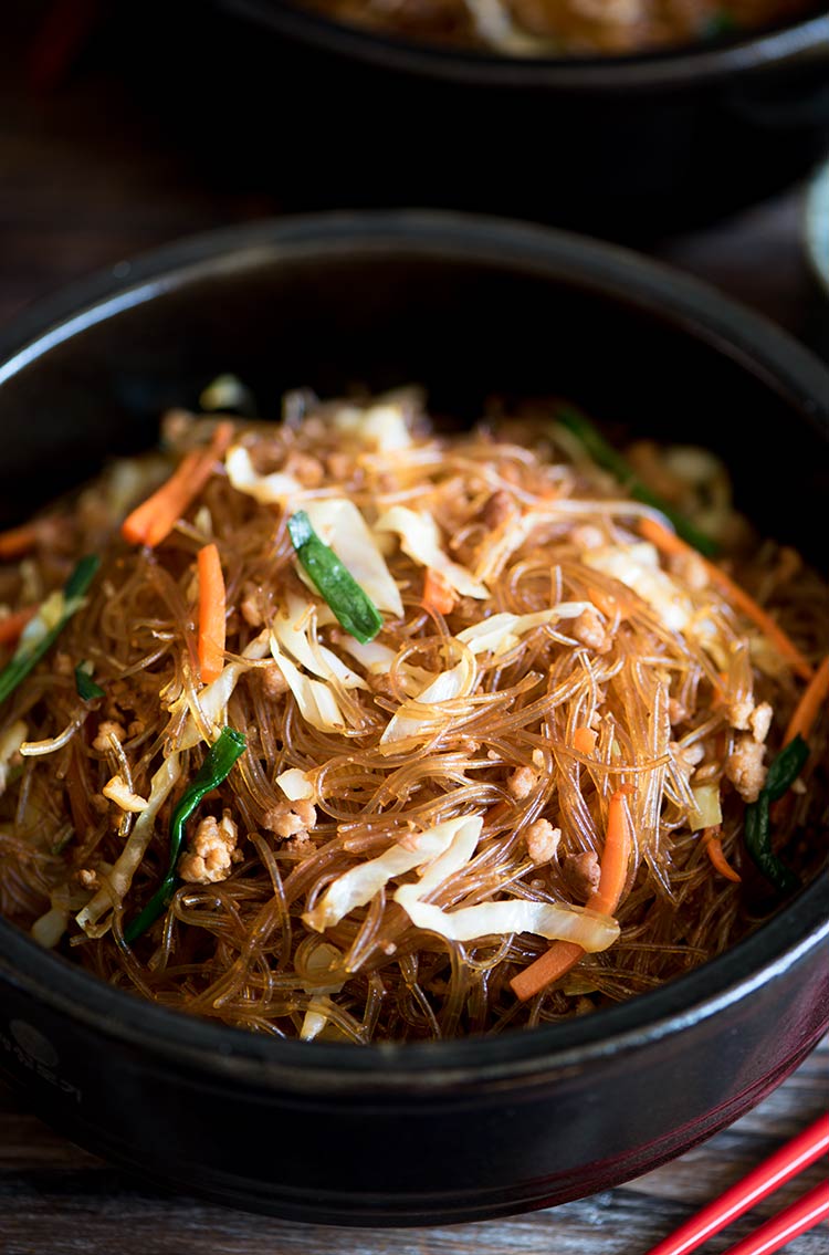 Stir-fried Pork And Cabbage Glass Noodles