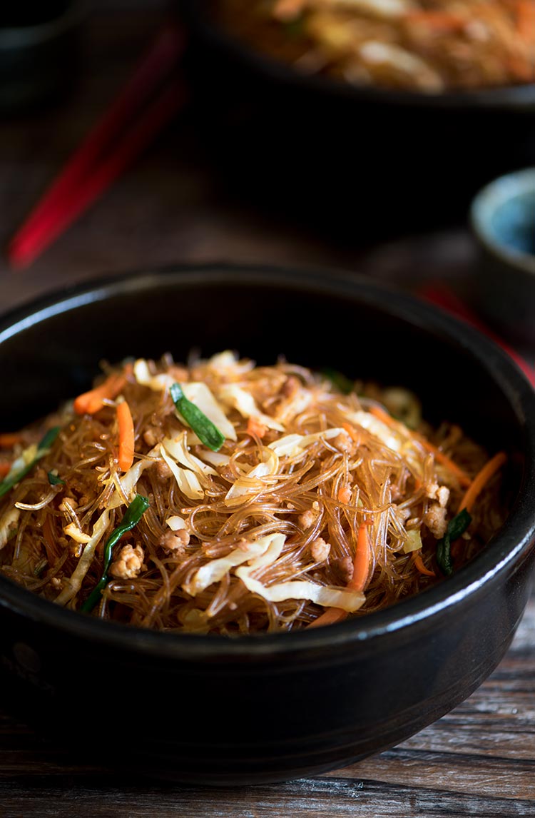 Stir-fried Pork And Cabbage Glass Noodles